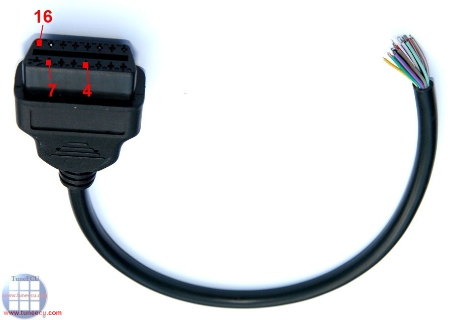Adapter Stecker für Motorrad KTM 6 Pin Plug zu OBD 2 OBD2 TUNE ECU TUNEECU